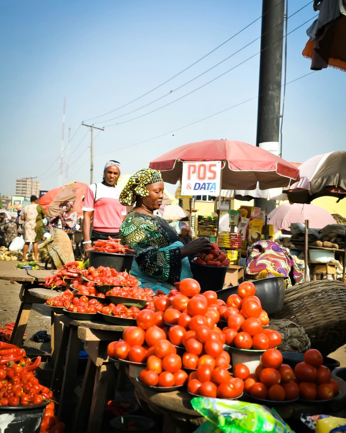 Local market in the community Kishabya SACCO serves